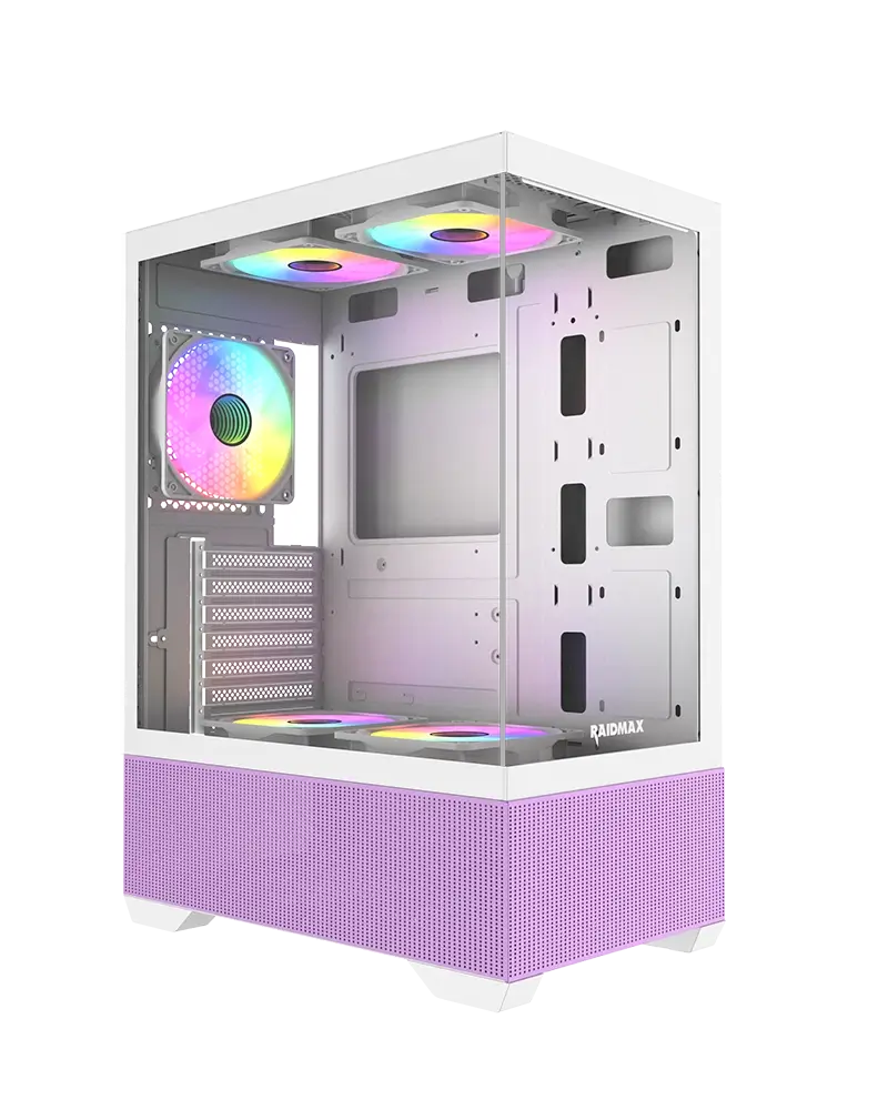 BOITIER PC RAIDMAX INFINITA I802 AIR VIBE PURPLE / BLUE