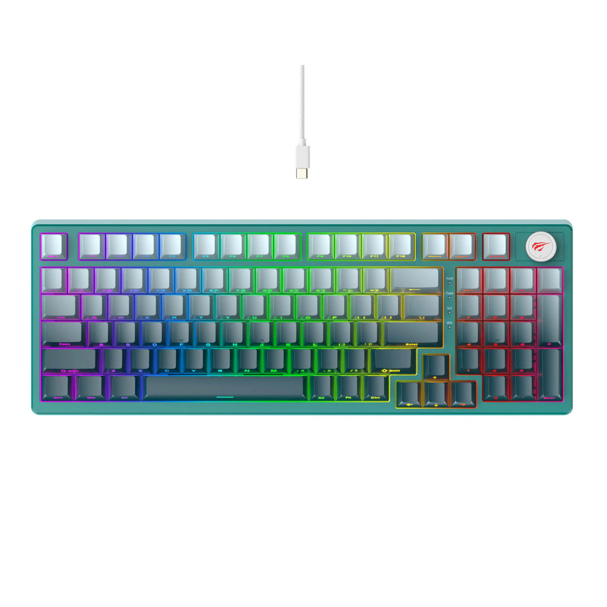 CLAVIER MECANIQUE GAMING HAVIT KB899L, RED SWITCH