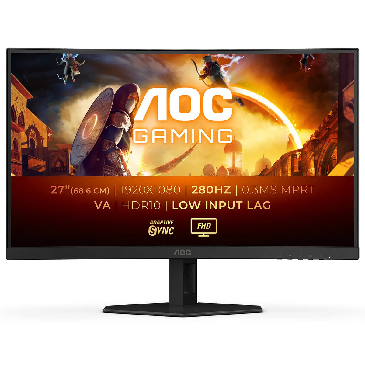 ECRAN PC AOC C27G4ZXE 27" CURVED - FULL HD 1080P, 280HZ