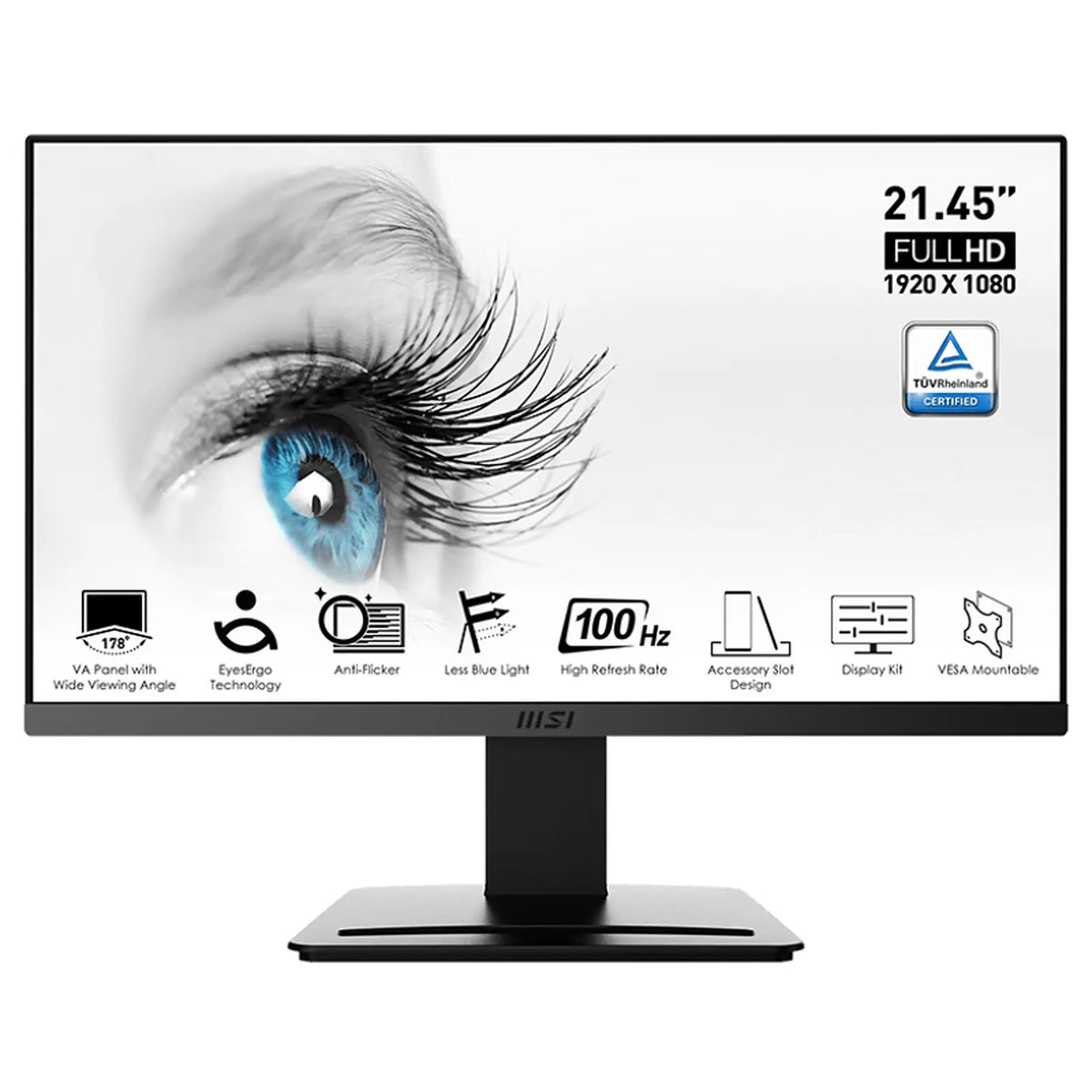 ECRAN PC MSI PRO MP223 21.5" - FULL HD 1080P, 100HZ