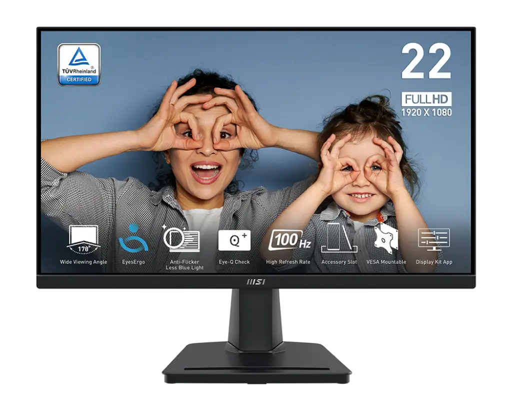 ECRAN PC MSI PRO MP225V 21.45" - FULL HD 1080P, 100HZ