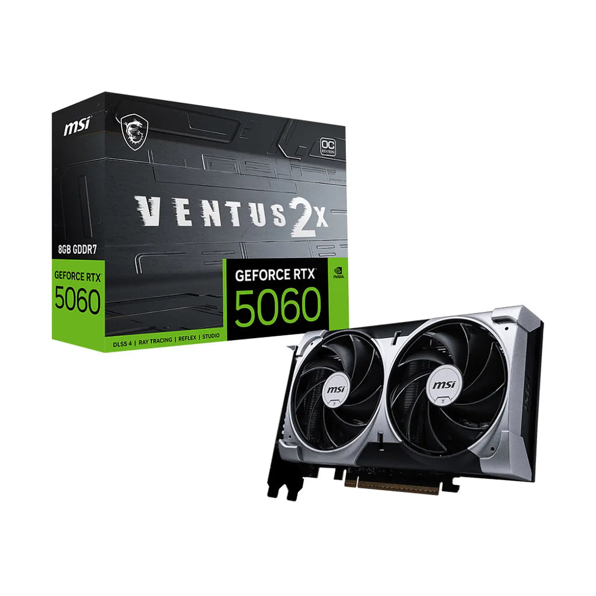 GPU CARTE GRAPHIQUE MSI GEFORCE RTX 5060 VENTUS 2X 8GB OC