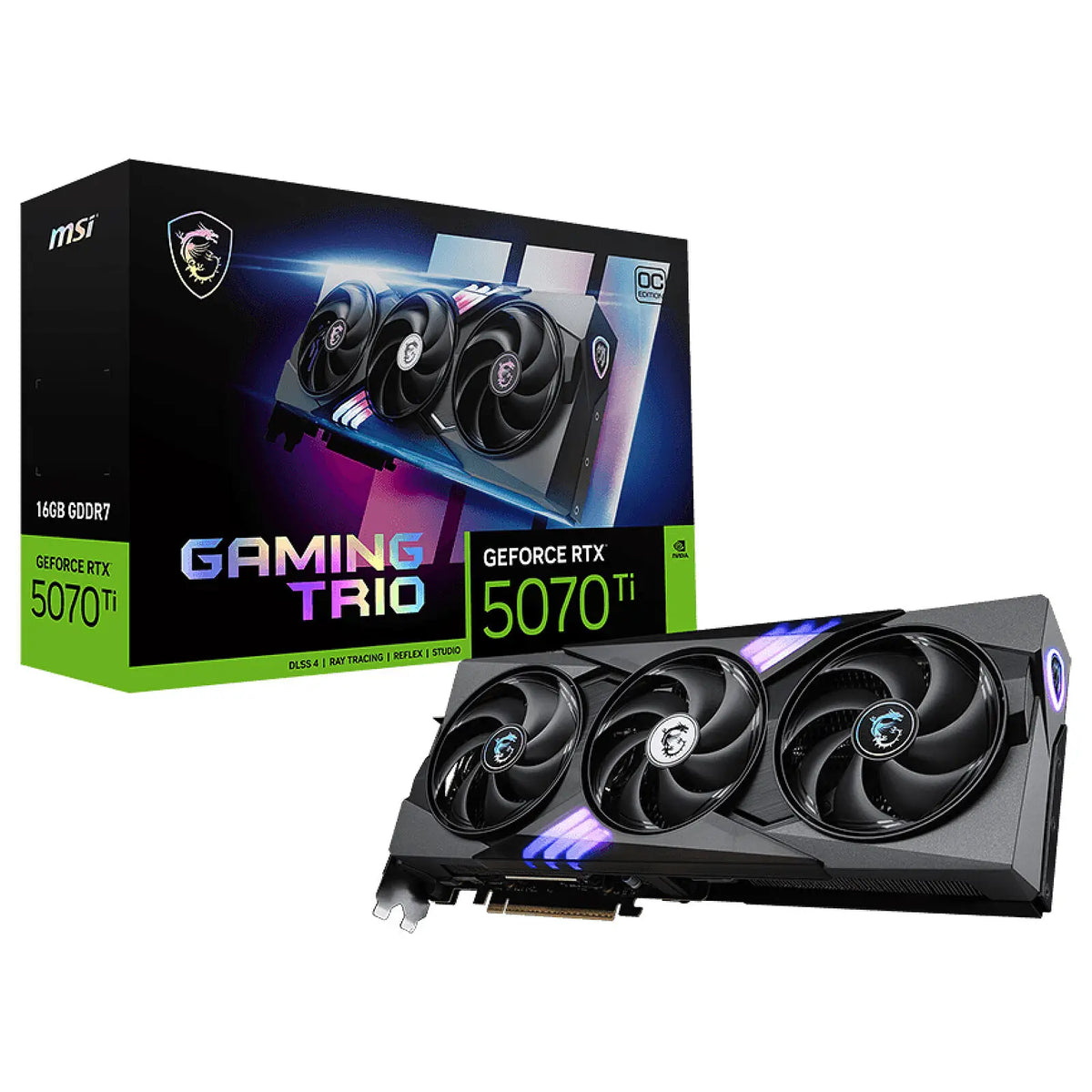 GPU CARTE GRAPHIQUE MSI GEFORCE RTX 5070 Ti 16GB GAMING TRIO OC