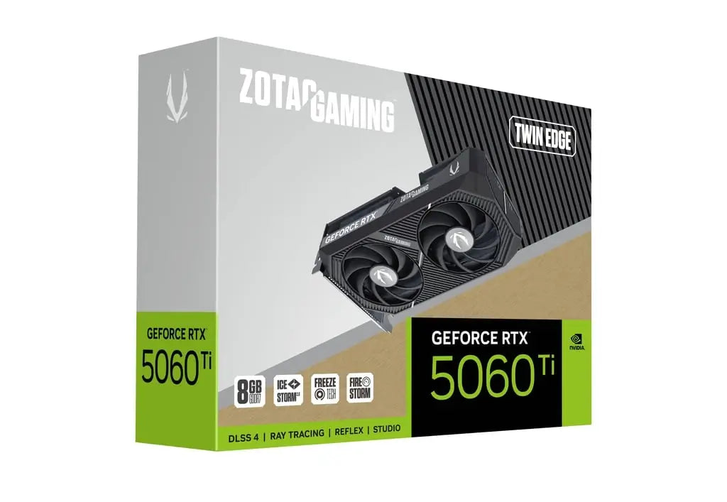 GPU CARTE GRAPHIQUE ZOTAC GEFORCE RTX 5060 Ti 8GB TWIN EDGE