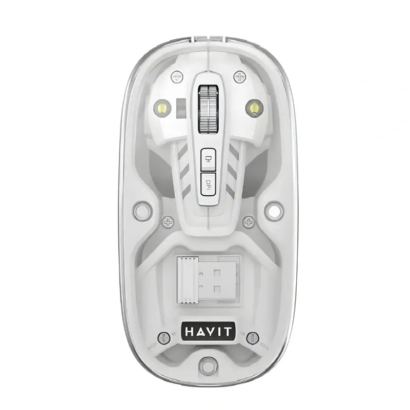 HAVIT MS62WB Pro Wireless Mouse, Rechargeable, Bluetooth and 2.4GHz USB Receiver, DPI Adjustable