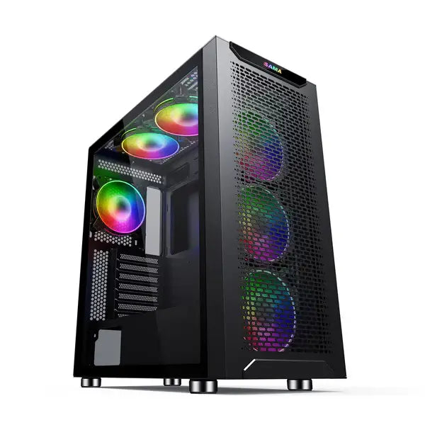 HYBROK RS6 Gaming PC Case, with argb fans