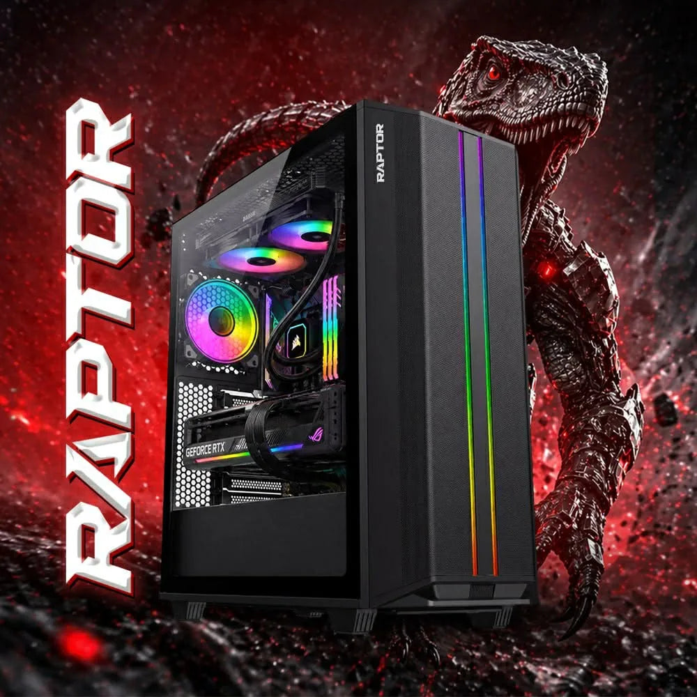 BACK TO SCHOOL PC GAMER RAPTOR AMD RYZEN5 5600 | RTX 5060 | 16GB RAM | 512GB NVME