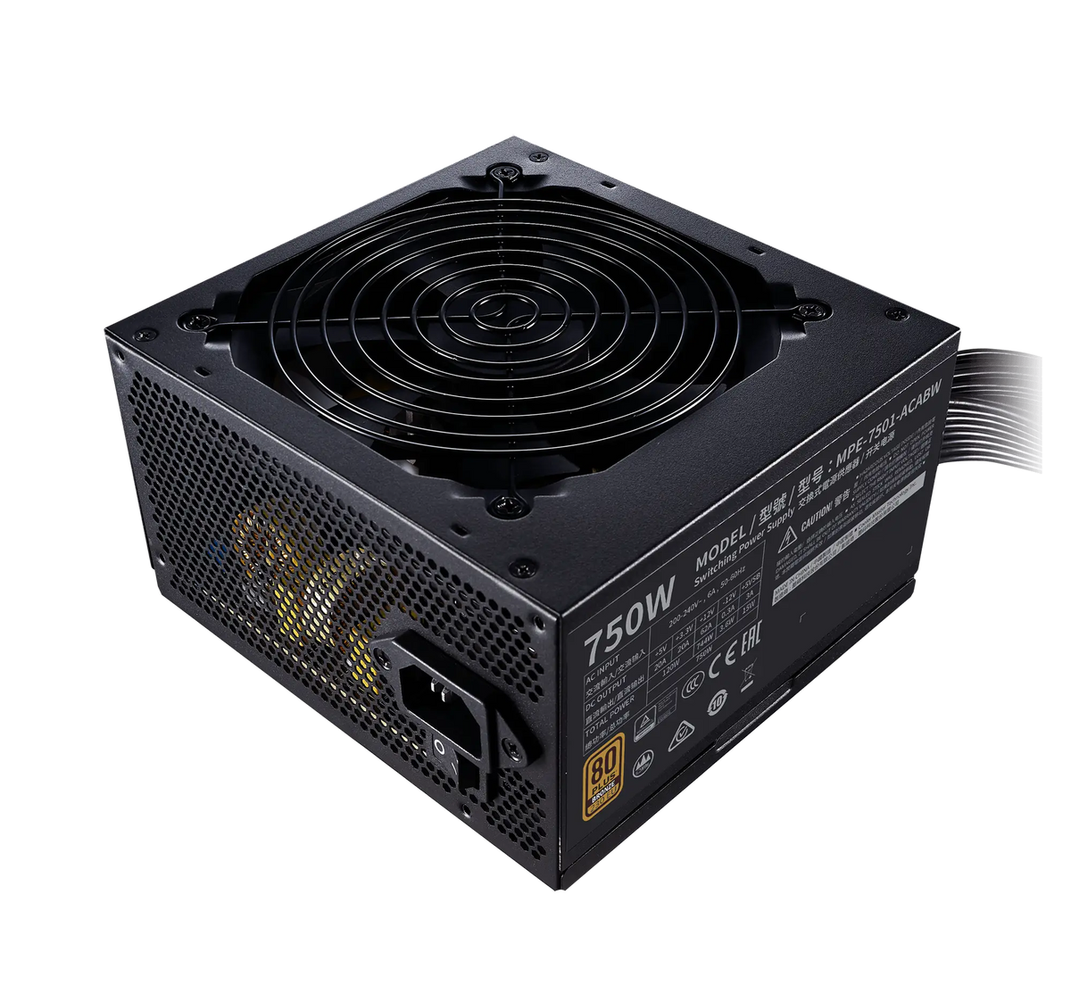POWER SUPPLY COOLER MASTER 750W 80PLUS BRONZE 230V EU