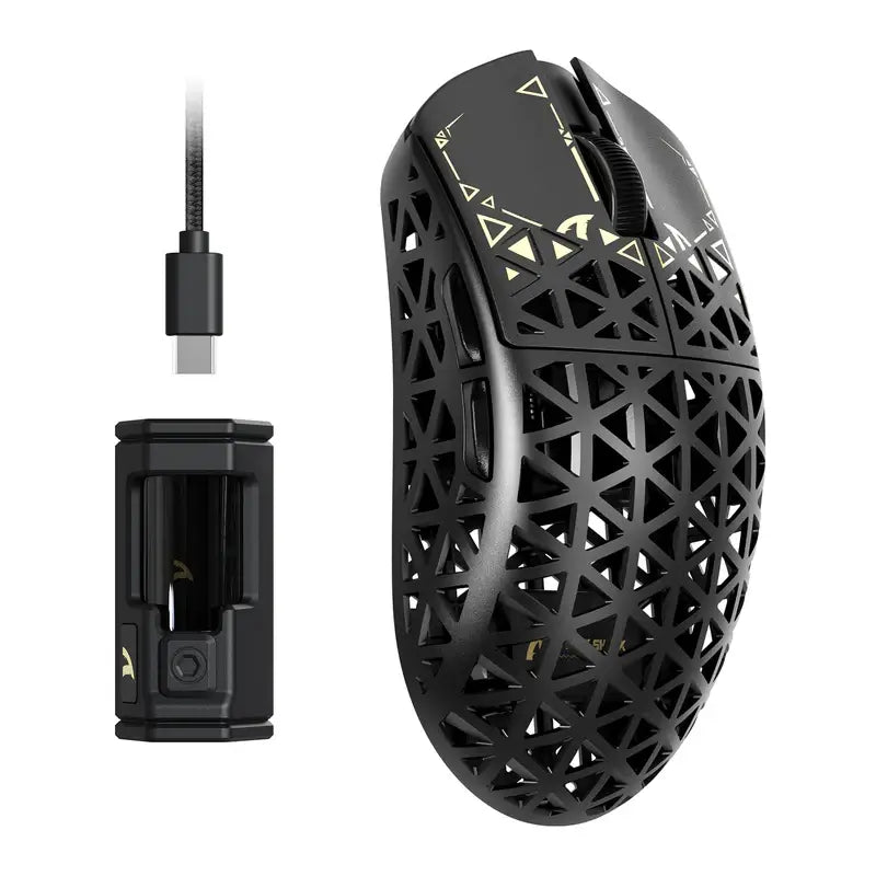 SOURIS GAMING SANS FIL ATTACK SHARK R5 ULTRA 8K CARBON FIBER (BLACK / WHITE / RED)