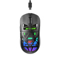 SOURIS GAMING SANS FIL HAVIT MS1044WB RGB TRI-MODE 8000 DPI (BLACK / WHITE)