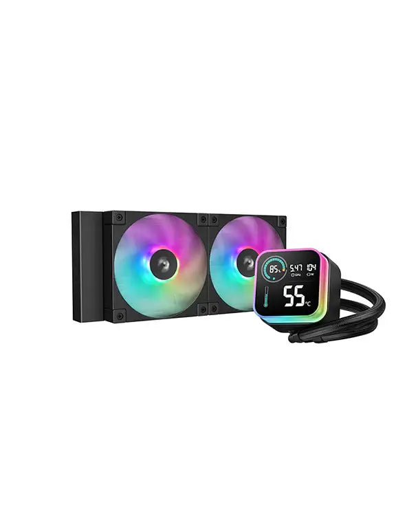 BACK TO SCHOOL WATERCOOLING DEEPCOOL LQ240 LCD SCREEN ARGB BLACK / WHITE