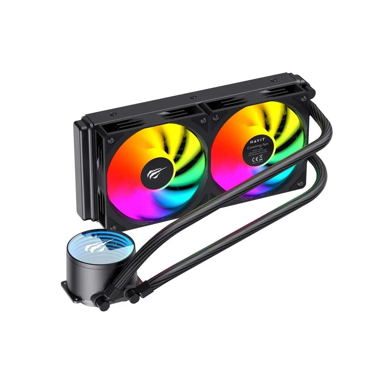 BACK TO SCHOOL WATERCOOLING HAVIT F2001 ARGB BLACK / WHITE